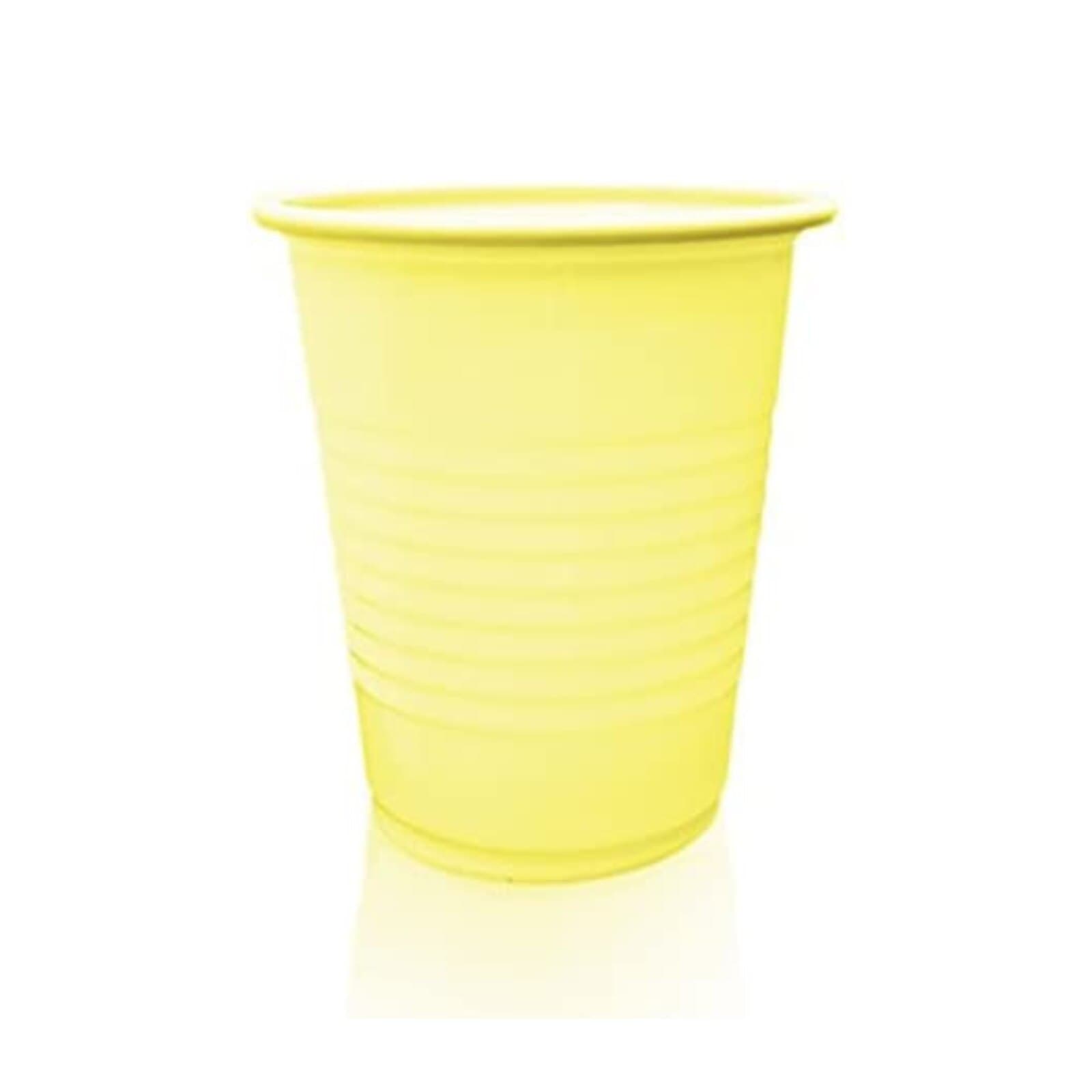 Plastic Cups, 5 oz, Yellow, 1000/Case - Plastic Cups 5oz. 1000/Cs Yellow - Image 1