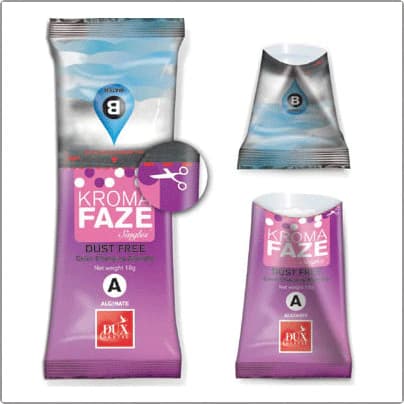 KromaFaze Dust-Free Color-Changing Alginate Impression Material, Fast Set, Mint, 8 lb Value Pack (8 x 1 lb Bags), 27467 thumbnail 2