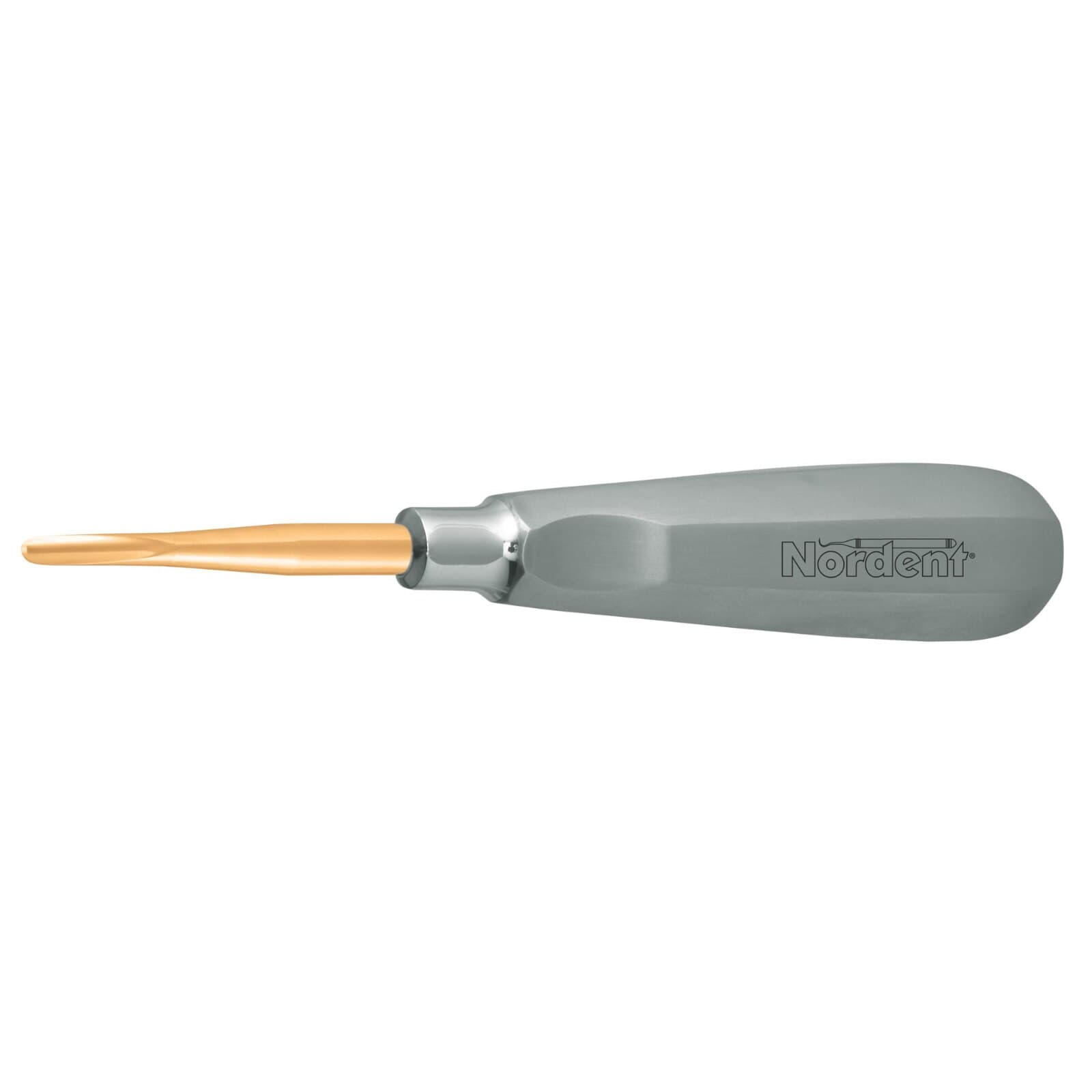 Nordent Titanium-Nitride Elevator, Seldin #34S, Single End, Stainless Steel Handle, 3.7mm Blade, E34ST thumbnail 2