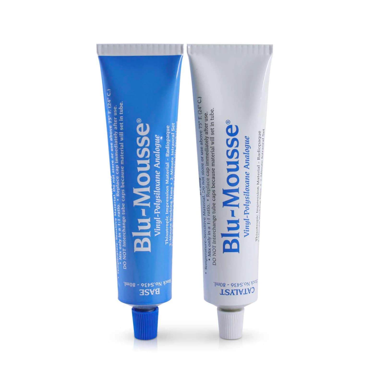 Blu-Mousse VPS Bite Registration Material, Classic (2-Minute Set), 80 ml Tubes, Pack of 2, S436 thumbnail 7