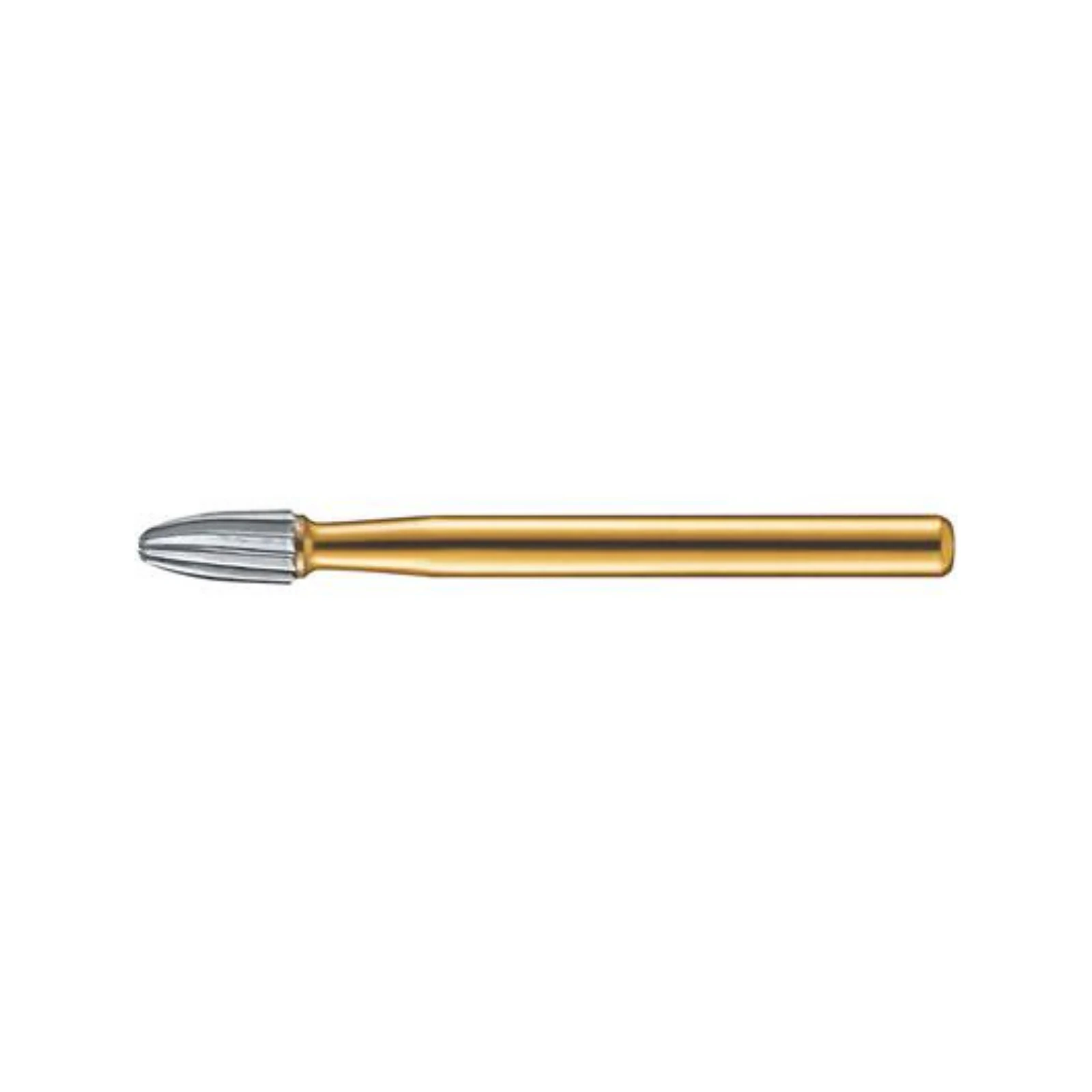 Kerr Trimming & Finishing Carbide Bur FG 7404, Egg Shape, 12 Flute, Friction Grip, 1.4 mm Diameter, 2.8 mm Length, 10/Pk, FG7404-KC0 thumbnail 2