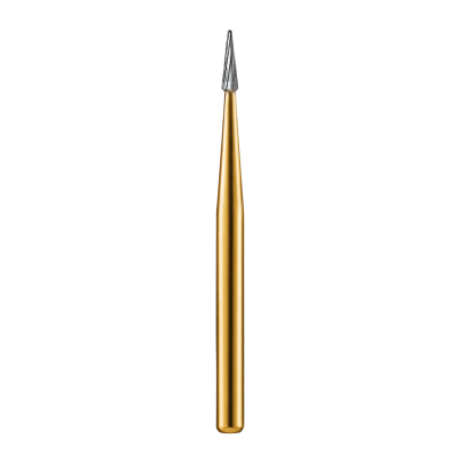 Kerr Trimming & Finishing Carbide Bur FG 7702, Taper Finishing, 12 Flute, 1 mm Diameter, 4.9 mm Length, 10/Pk thumbnail 2
