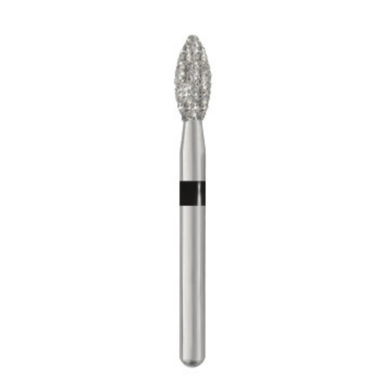 Piranha Diamond Single-Use Burs, FG, Pointed Football, # 368-023, 2.3 mm, Super Coarse, Black, 25/Pk, 368-023SC thumbnail 3