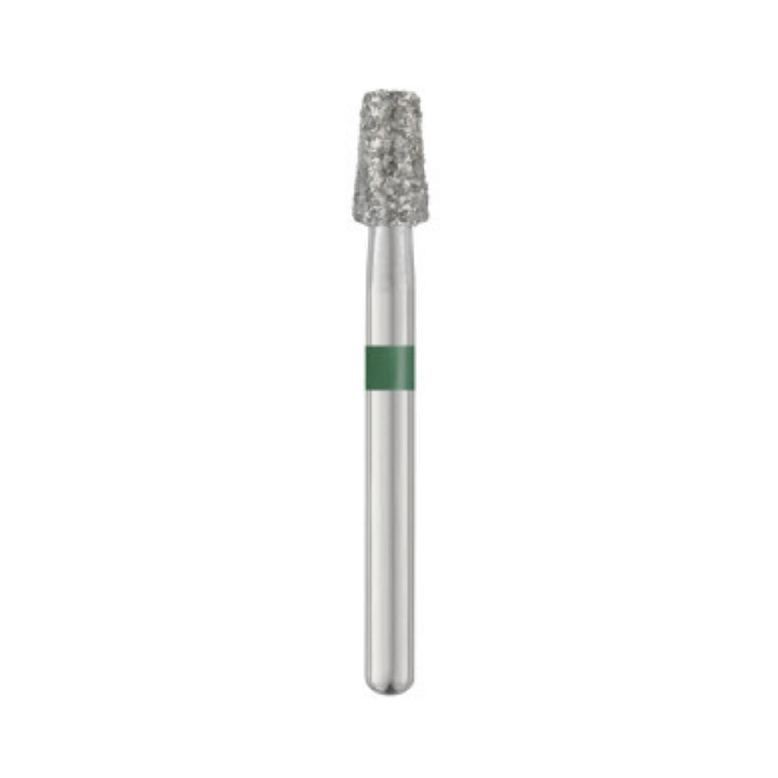 Piranha Diamond Single-Use Burs, FG, Modified Flat End Taper, #845KR-025C, 2.5 mm, Coarse, Green, 25/Pk thumbnail 3