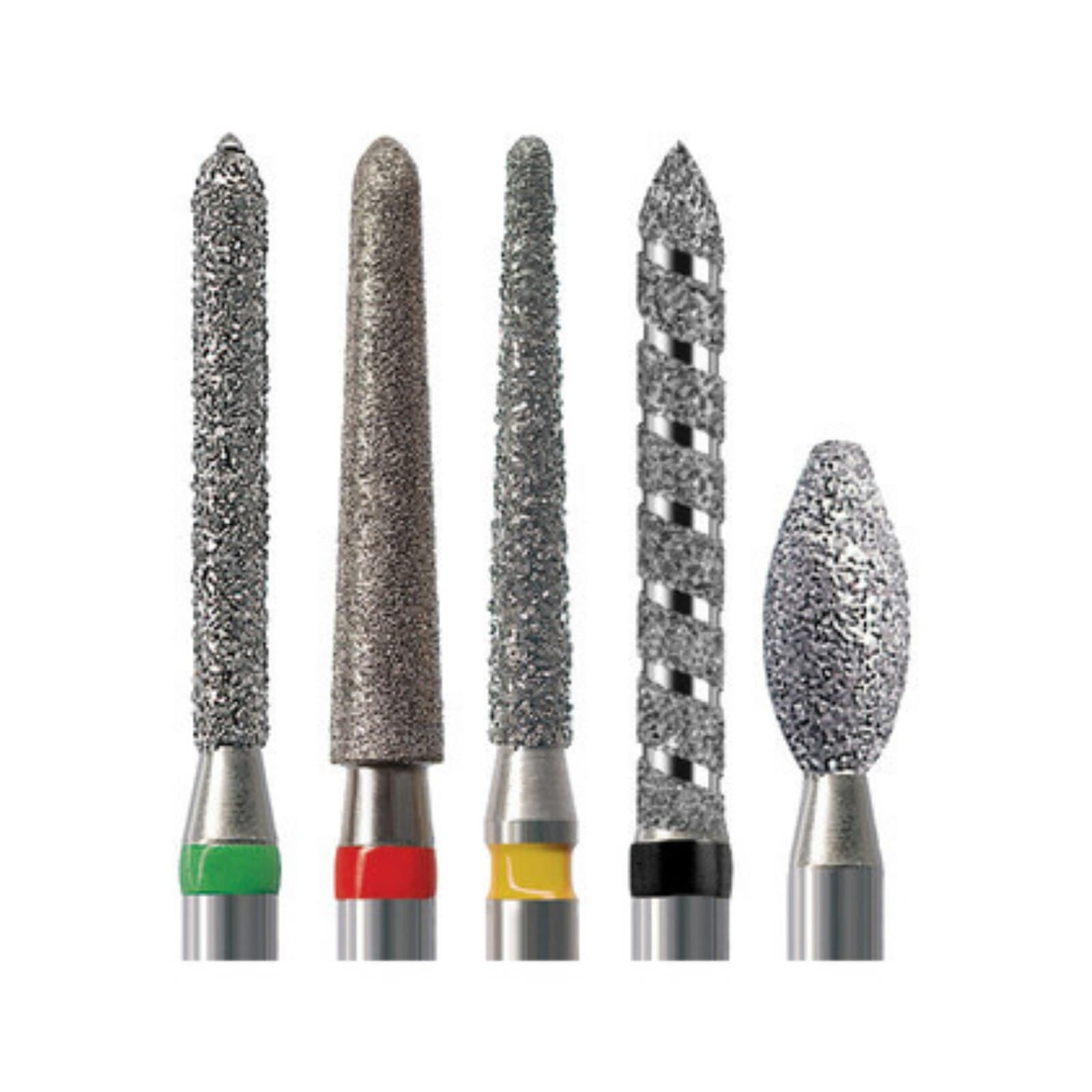 NTI FG Diamond Bur, Coarse Grit, Pear Shape, Friction Grip, #830-014 (C830-014), 1.4 mm Diameter x 2.7 mm Length, 5/Pkg thumbnail 2