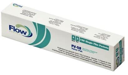 Flow Xpress F FV-58 Intraoral Dental X-Ray Film, F-Speed, Size 2 (Adult), Poly Single, 150/Box thumbnail 2
