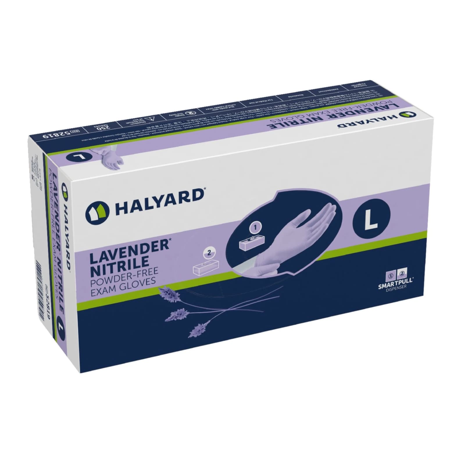 Halyard KC100 Lavender Nitrile Exam Gloves, Powder-Free, Latex-Free, Extra Small, 250/Box, 52816 thumbnail 5