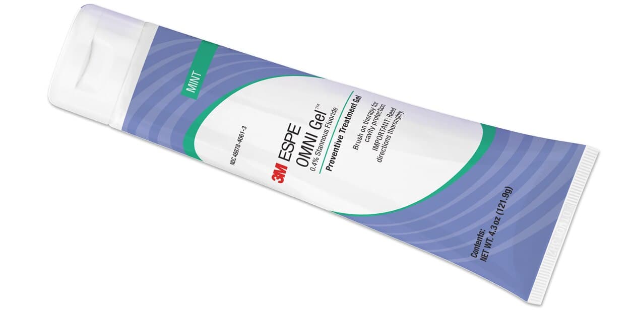 OMNI Gel 0.4% Stannous Fluoride Brush-On Gel, Mint, 4.3 oz Tube, 12106M thumbnail 3