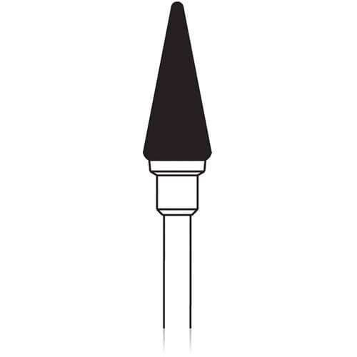 NTI Universal Cutter, Regular Cross Cut (E), Round End Taper, HP Shank, 6.0 mm x 14 mm, Blue, 1/Pk, UC257RE-060 thumbnail 3