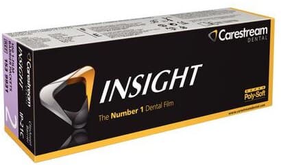 Carestream Health INSIGHT Dental X-Ray Film, Size 2, F-Speed, Periapical, Single Film with ClinAsept Barrier, 100/Box, IP-21C, 1539931 thumbnail 5