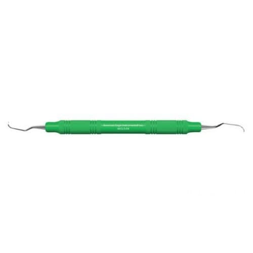 American Eagle Instruments Langer 5-6 Curette XP, 3/8" - 9.5mm EagleLite Stainless Steel, Green Handle - Curette Langer 5-6 XP 3/8 SS - Image 1