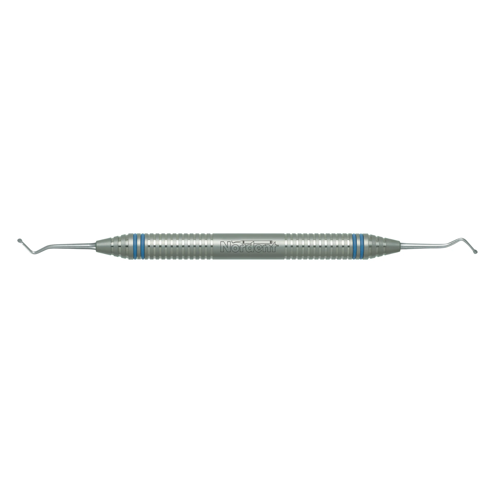 Nordent Excavator DE Spoon #2 (Size #18), 1.6mm Diameter, Double End, DuraLite ColorRings Handle, Single thumbnail 2