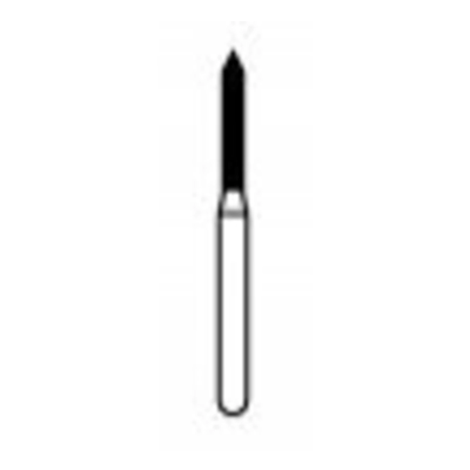 NTI Diamond Bur FG Fine Beveled Cylinder #885-012 (F885-012), 1.2 mm Diameter, 8.0 mm Length, 5/Pkg thumbnail 2