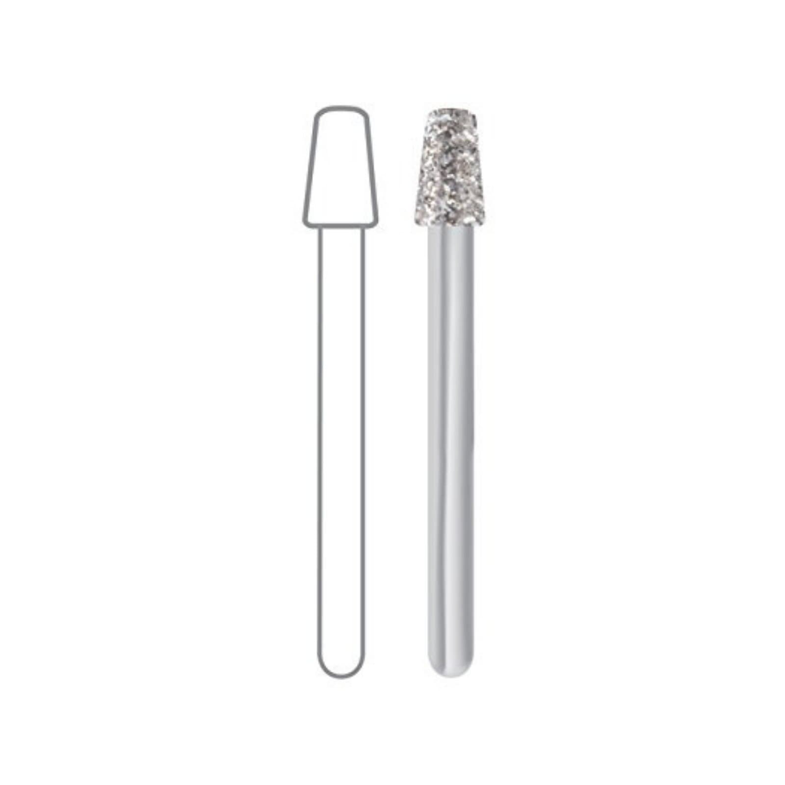 Midwest Diamond Bur FG 845KR-025M, Medium Grit, Taper Flat Modified End, Friction Grip, 2.5mm Diameter, 4.0mm Length, 5/Pk thumbnail 2
