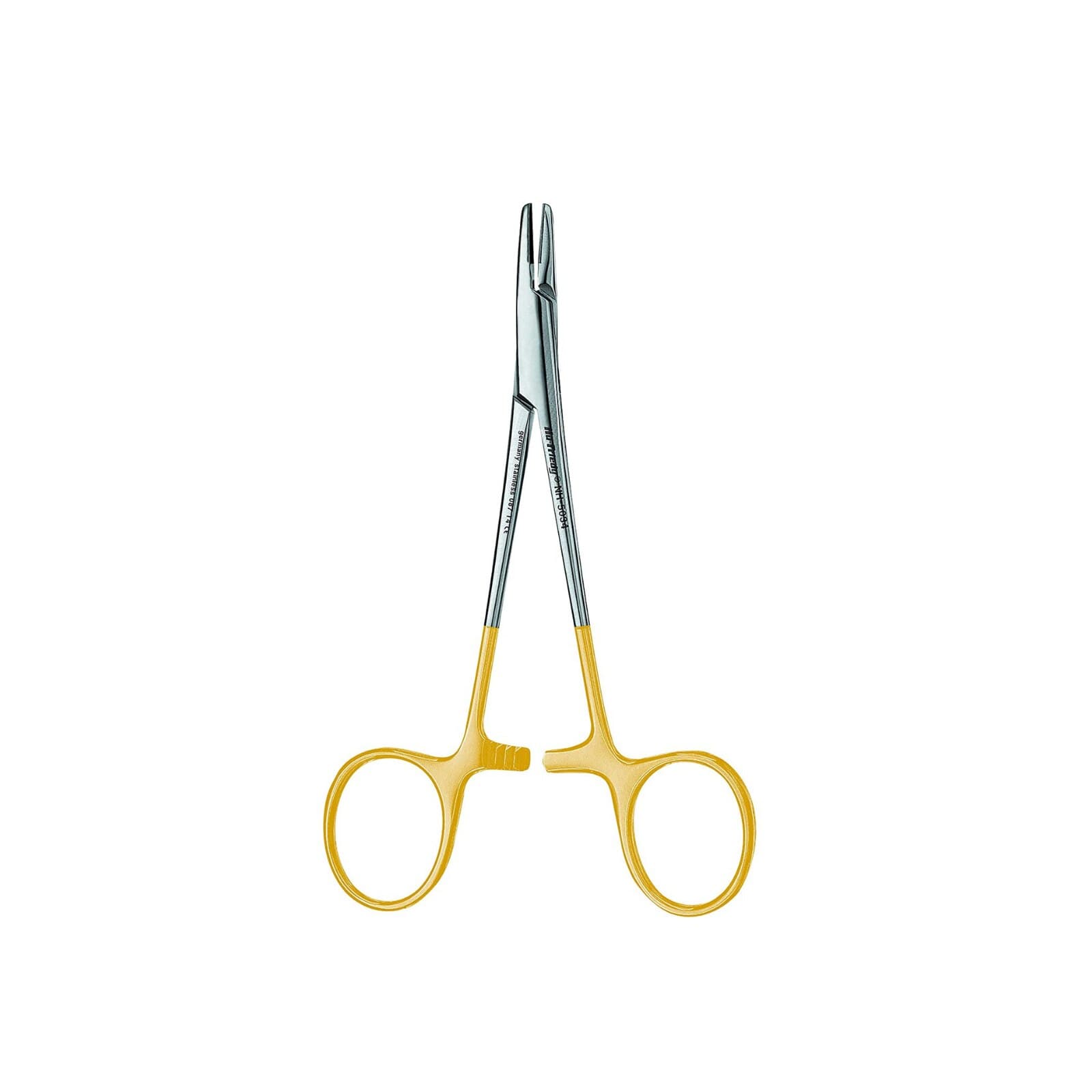 Hu-Friedy Halsey Smooth Perma Sharp® Needle Holder, 13 cm/5", Tungsten Carbide, Gold Plated, 1 Each thumbnail 2