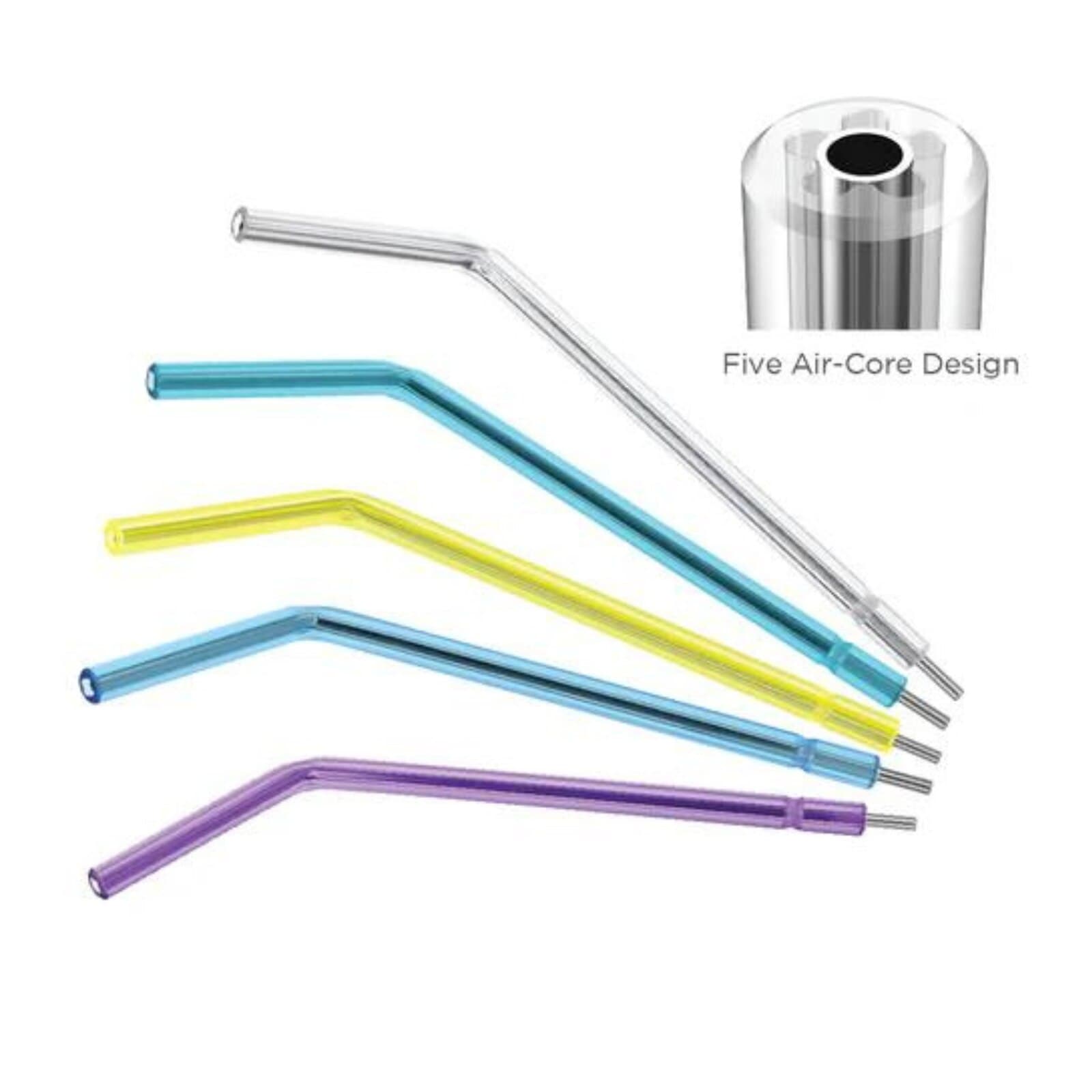 TruTip™ Plus Clear Air/Water Syringe Tips, Disposable, Metal Core, 150/Pack, 108-150C thumbnail 2