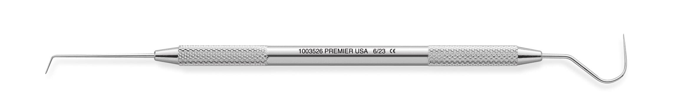 Premier Cavity Finder DE 6/23 Double End Explorer, Round Handle, Stainless Steel, #1003526 thumbnail 2