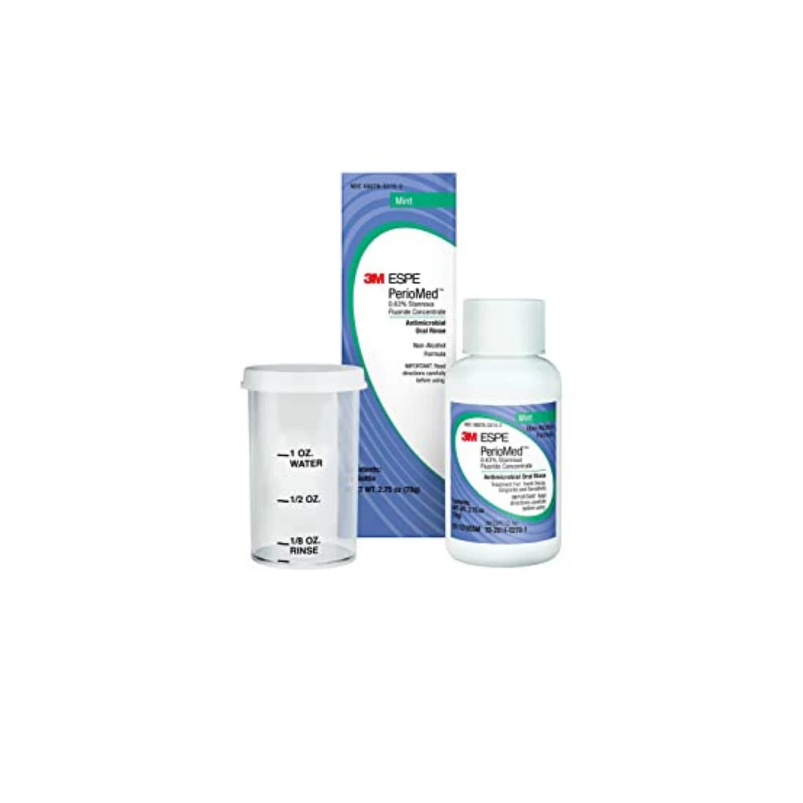 PerioMed 0.63% Stannous Fluoride Oral Rinse Concentrate, Mint, Alcohol-Free, 2.75 oz Bottle, 24/Case, 12105SM thumbnail 3