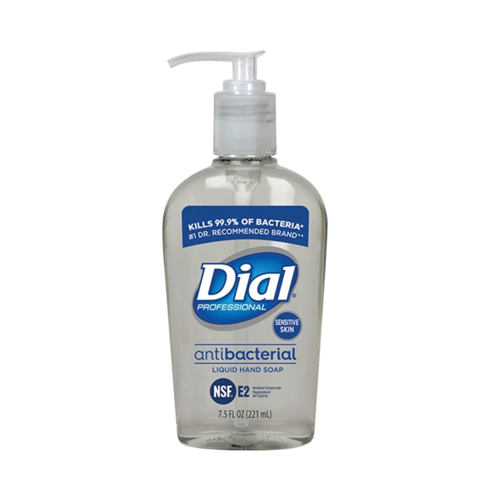 Dial Sensitive Skin Liquid Hand Soap Antimicrobial, 7.5 oz w/Pump, 82834 - Dial Sensitive Skin Liquid Hand Soap Antimicrobial 7.5oz w/Pump, 82834 - Image 1