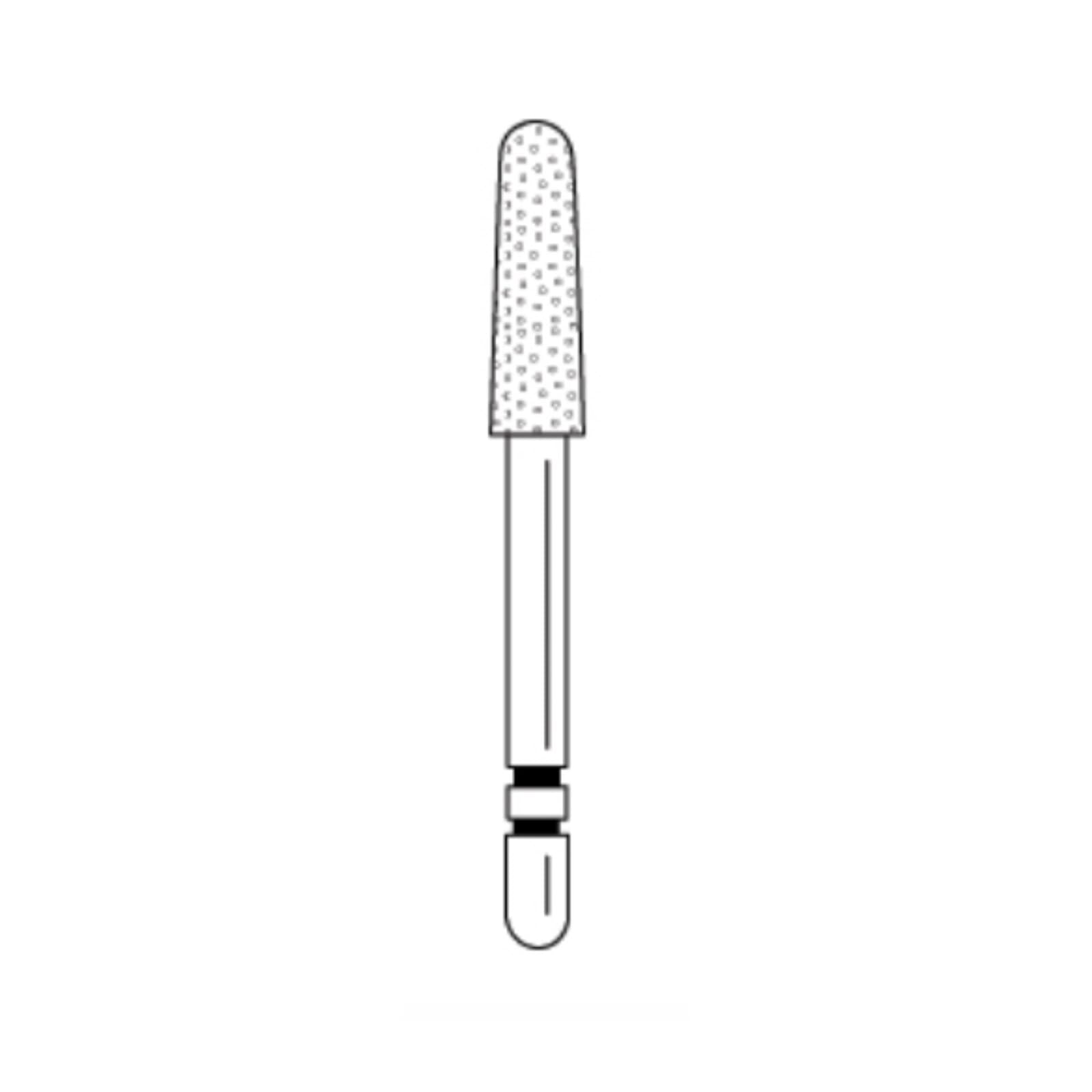 Two Striper Black Diamond Bur, Super Coarse, Round End Taper, #790.8SC, Friction Grip, 5/Pk, 2015712 thumbnail 2