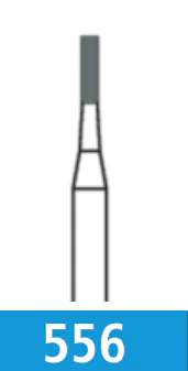 Johnson Promident Carbide Burs FG #556, 100/Pk - Carbide Burs FG #556 100/Pk - Image 1