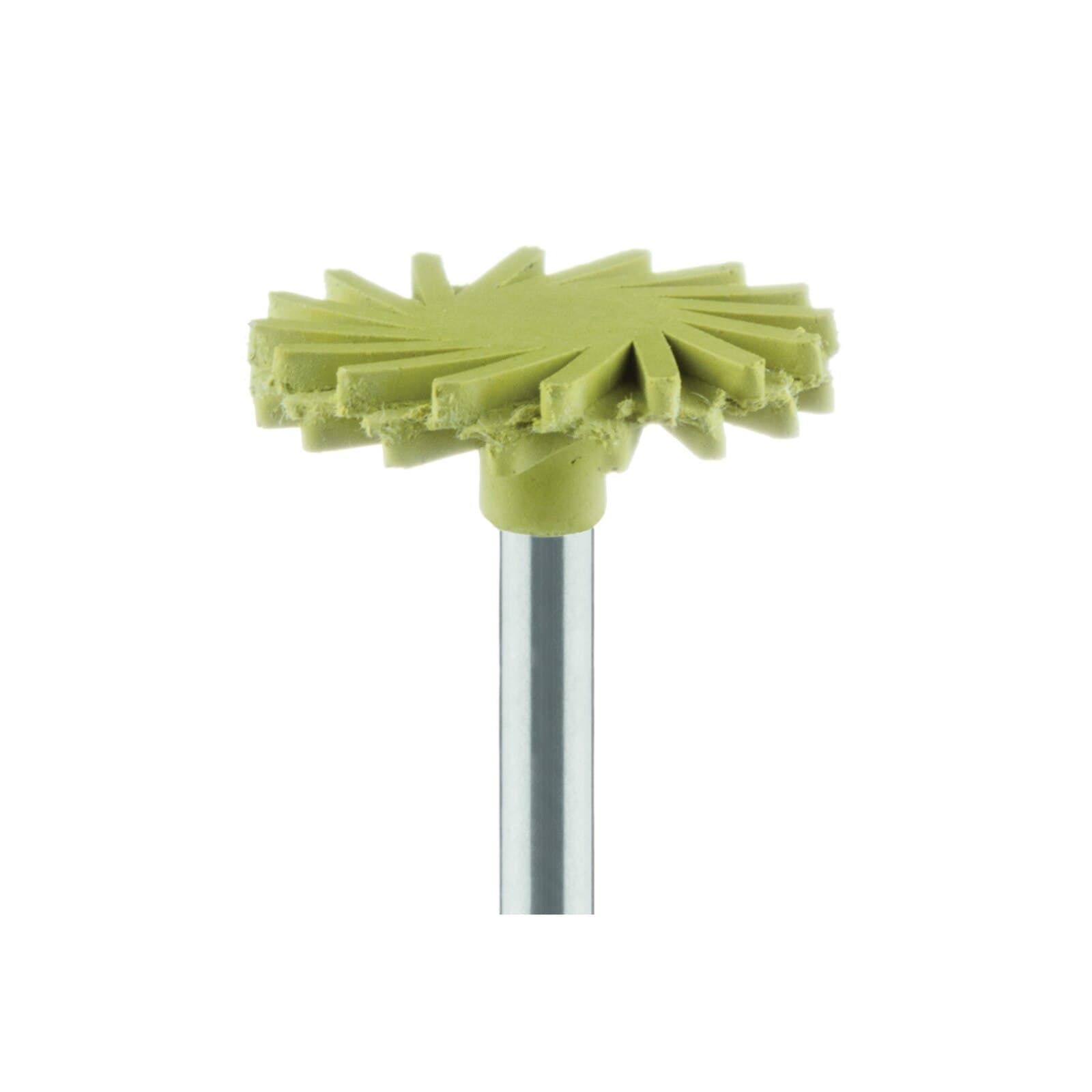 Meisinger LUSTER Twist Porcelain Polisher, Extra-Fine, Yellow, 14mm, RA Shank, 2/Pkg, 9771C-140-RA thumbnail 6