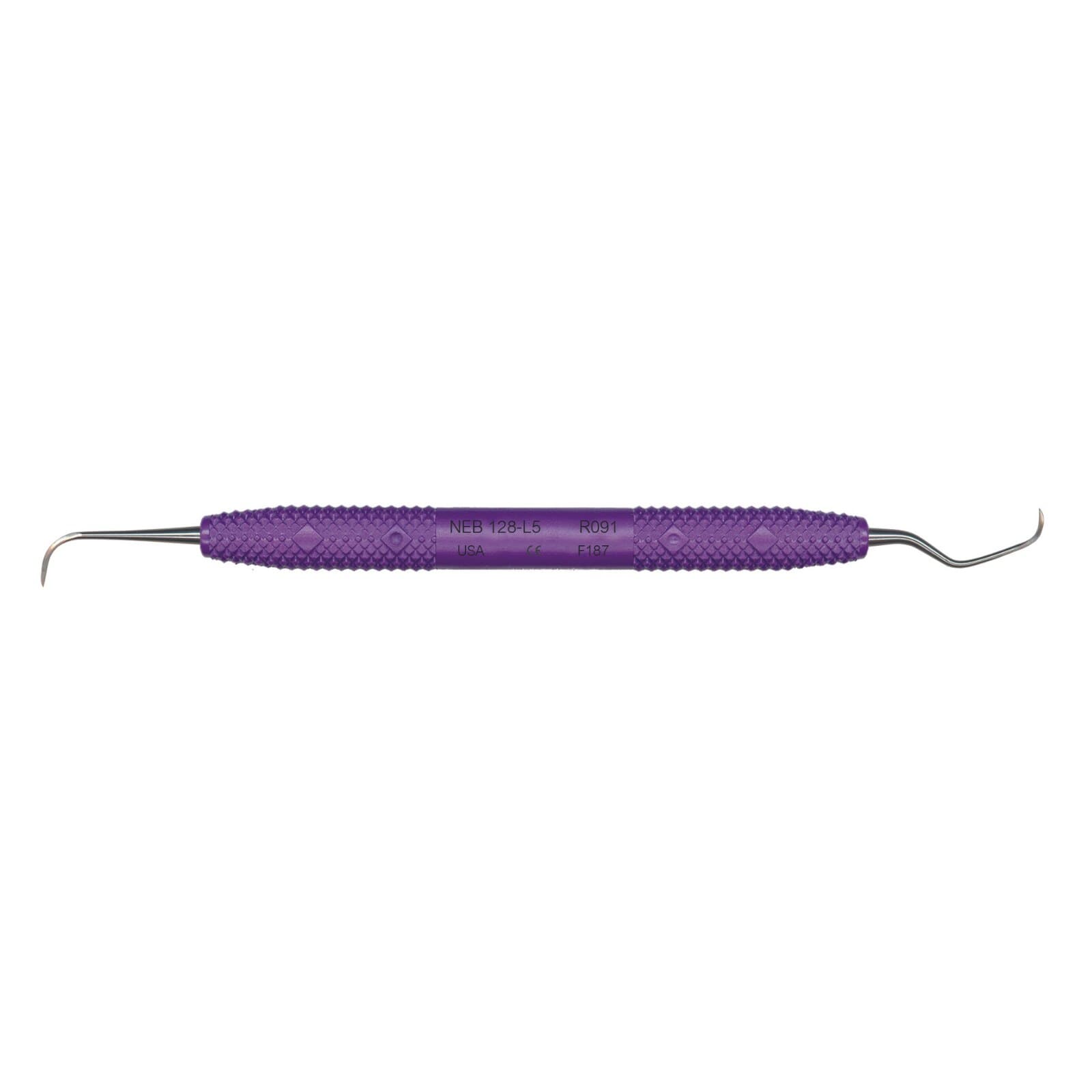 PDT Cruise Anterior Scaler, Nebraska 128/L5 Double-Ended, Purple Resin Handle, 1/Pk, R091 thumbnail 7
