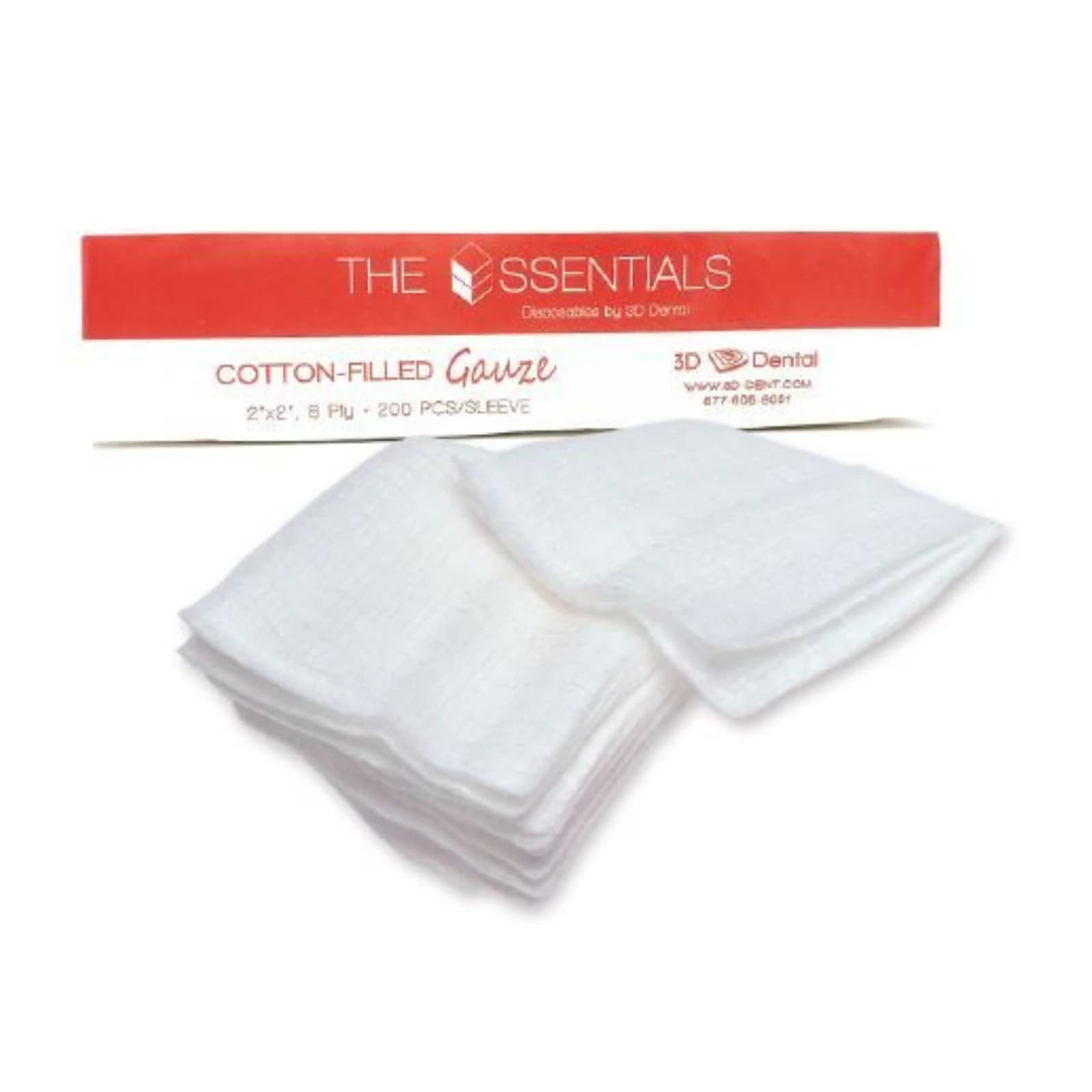 The Essentials Gauze Cotton Filled Non-Sterile 2x2 8-Ply, 5000/Case, CF22 thumbnail 9
