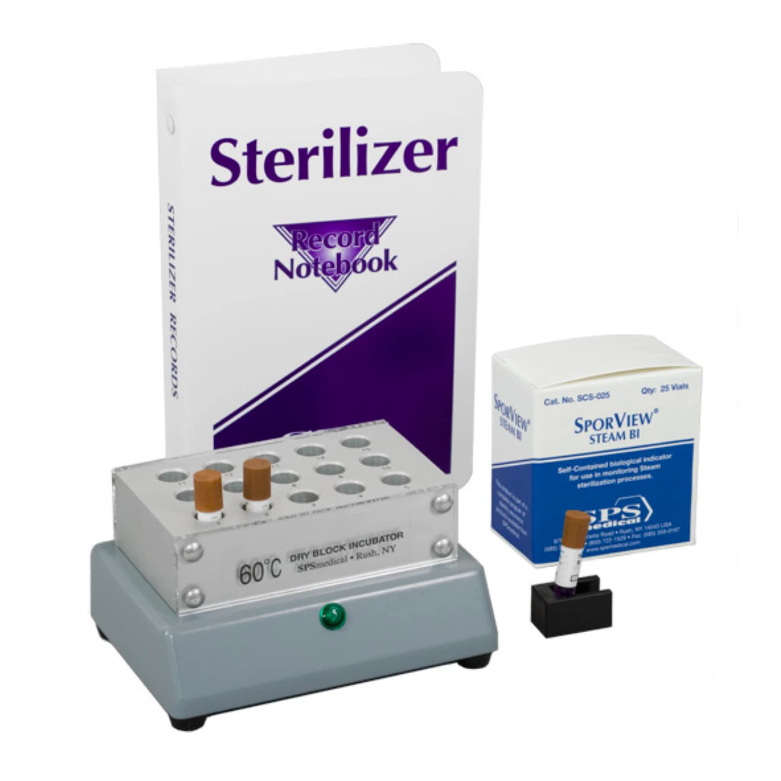 SporView Self-Contained Biological Indicator Starter Kit for Steam Sterilization (SPS Medical) thumbnail 2
