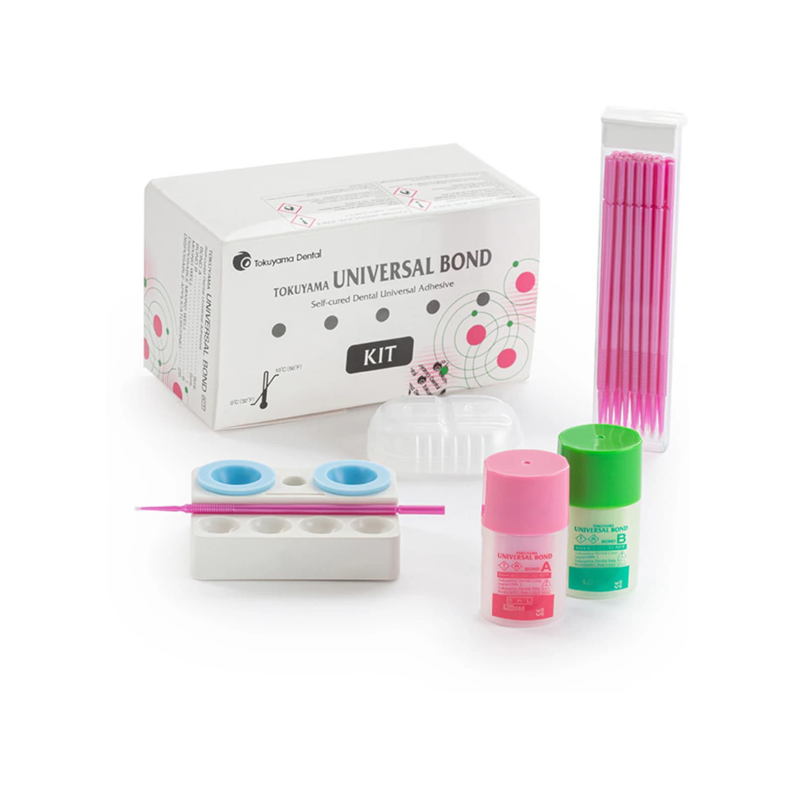 Tokuyama Universal Bond Kit, Self-Cure Adhesive System, Bond A & B, 5 mL Each, 25 Brushes & 15 Wells, 15203 thumbnail 17
