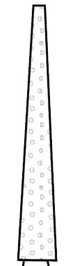 Two Striper Diamond Bur, FG, Cone, #207.10, Coarse, Green, 1.9 mm Major/0.5 mm Minor Diameter, 10 mm Length, 5/Pk, 2015149 thumbnail 3