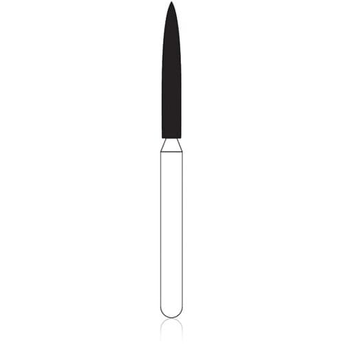 NTI Diamond Bur FG Medium Beveled Cylinder #885-014 (M885-014), 1.4 mm Diameter, 8.0 mm Length, 5/Pack thumbnail 2
