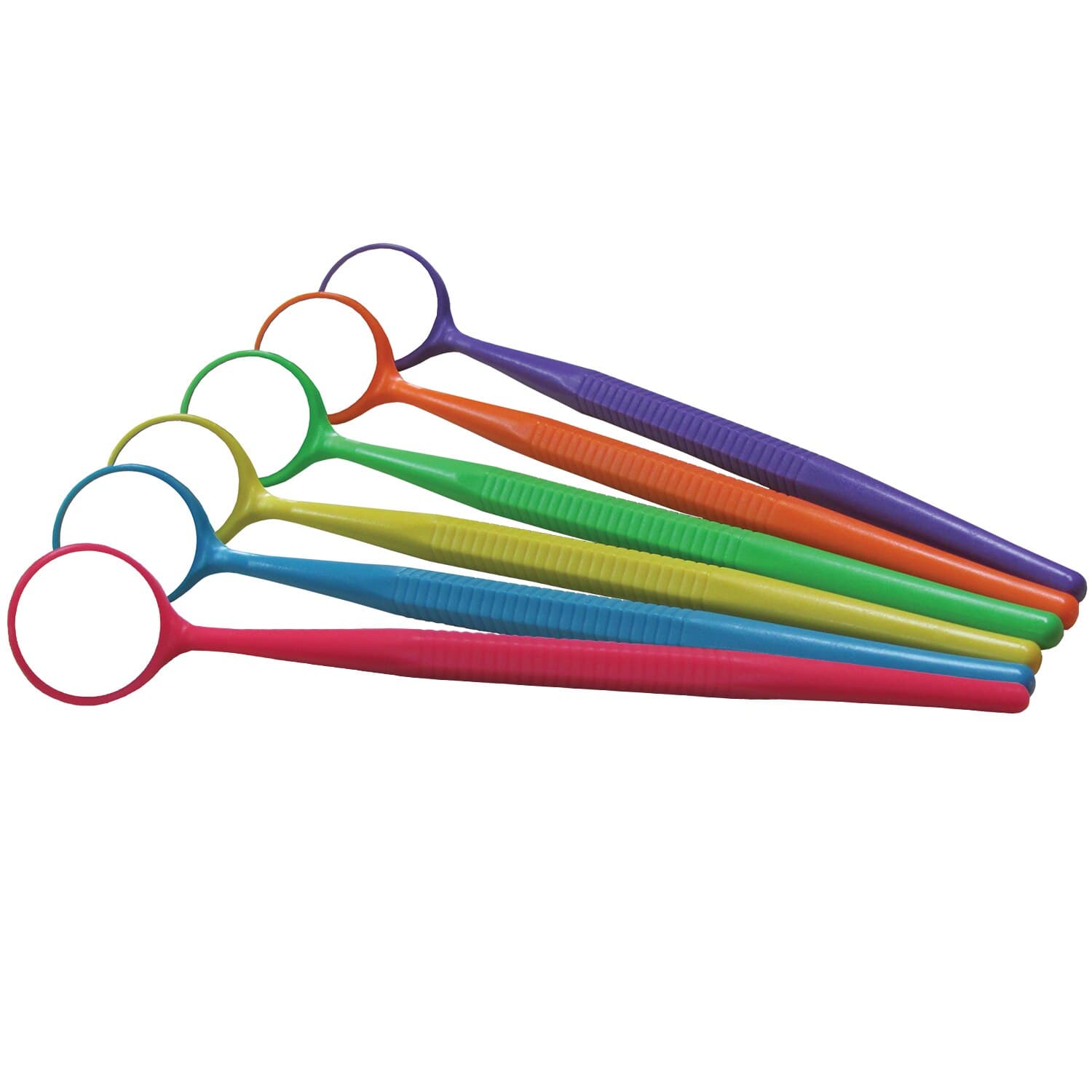 Zirc Crystal HD® #5 Mouth Mirror, Thin Grip, Vibrant Assorted Colors, Pack of 12, 50Z354-NEON thumbnail 3