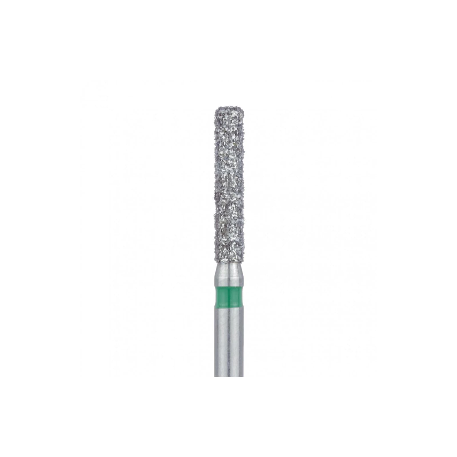 Meisinger 842G-016-FG Coarse Diamond Bur, Round Edge Cylinder, Friction Grip, 1.6 mm Head Diameter, 8.0 mm Head Length, Green Ring, 5/Pack thumbnail 3