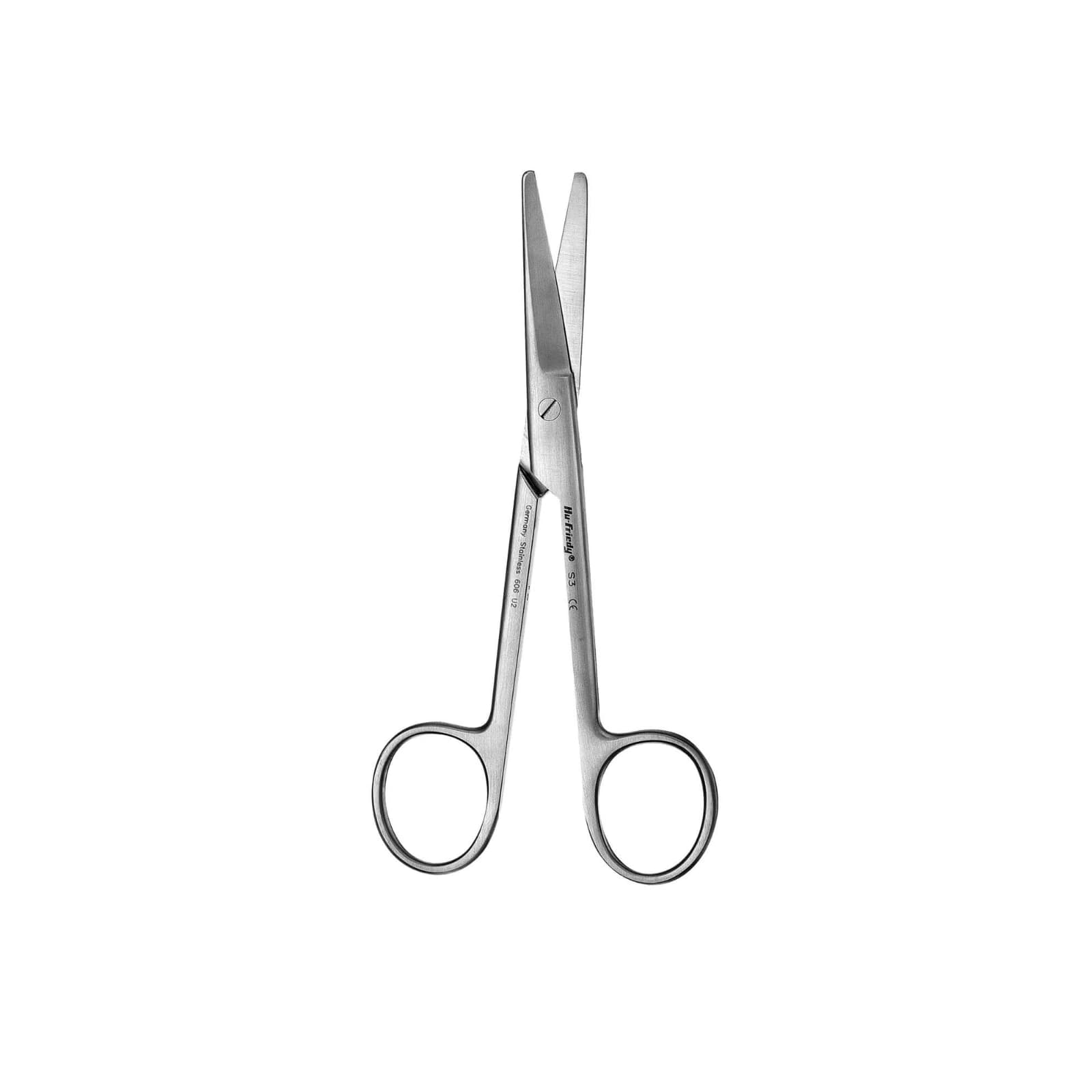 Hu-Friedy #3 Mayo Curved Blunt Suture Scissors, 5 3/4" (14.5cm), Stainless Steel, Each thumbnail 2