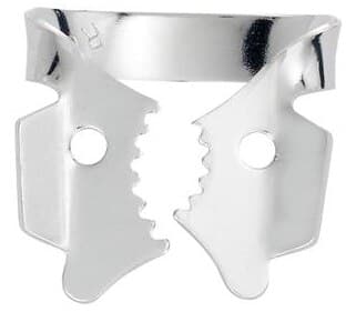 Hygenic Rubber Dam Clamp, #13A, Winged, Gloss Finish, Serrated Jaw, Upper Right Molar, 1/Pk, H02705 thumbnail 7