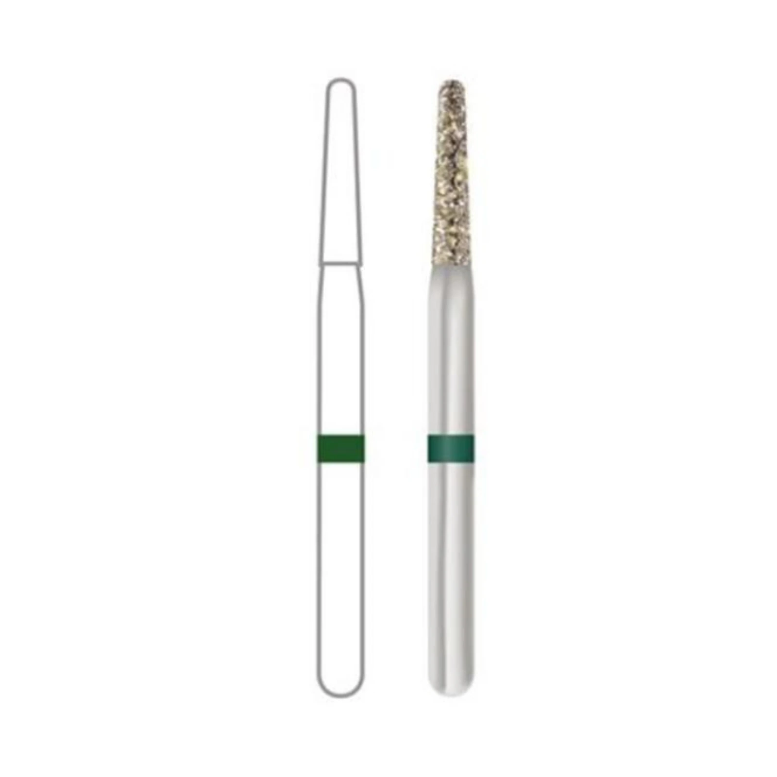 Midwest ONCE Sterile Diamond Burs 856-014C, Coarse, Taper Round End, Friction Grip, 25/Pk, 1856014C thumbnail 9