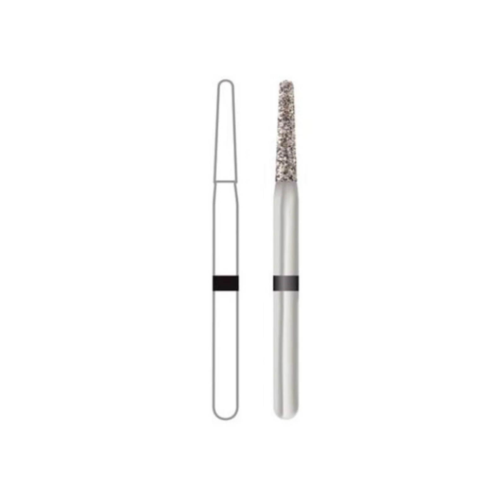 Midwest Once Sterile Diamond Bur, FG #856/014, Super Coarse, Taper Round End, 1.4 mm Diameter, 8.0 mm Length, 25/Pk, 1856014SC thumbnail 10