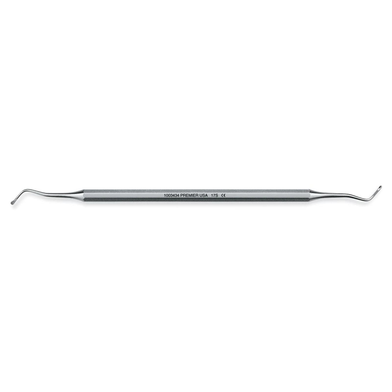 Premier Dental Products Excavator DE #17S, Double-End, Octagonal Handle - Excavator DE 17S - Image 1