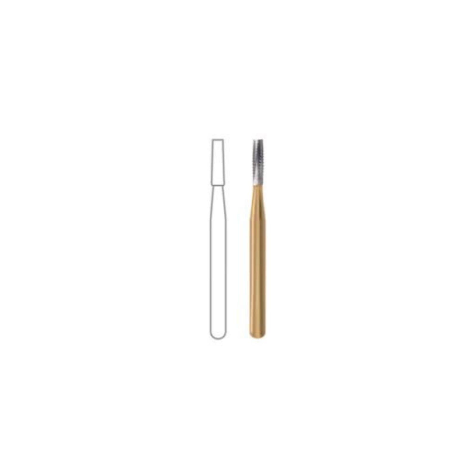 Midwest MultiPrep Carbide Bur #557, Straight Flat End, Friction Grip Short Shank, 1.0 mm Diameter, 3.7 mm Length, 10/Pkg, 399427 thumbnail 2