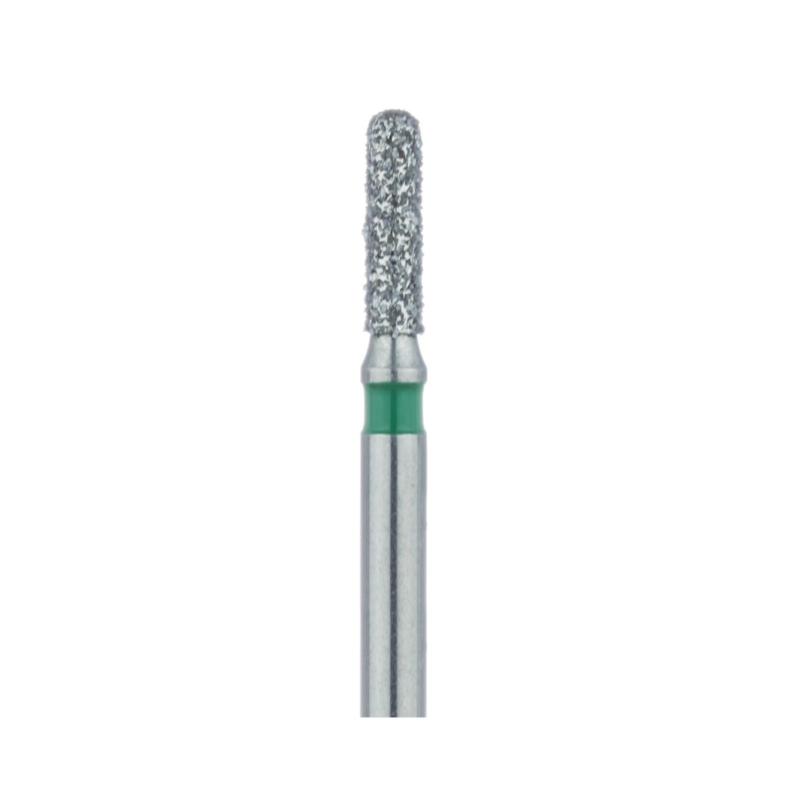 Meisinger 880G-014-FG Coarse Diamond Bur, Round End Cylinder, Friction Grip, 1.4 mm Head Diameter, 5.0 mm Head Length, Green Ring, 5/Pkg thumbnail 3