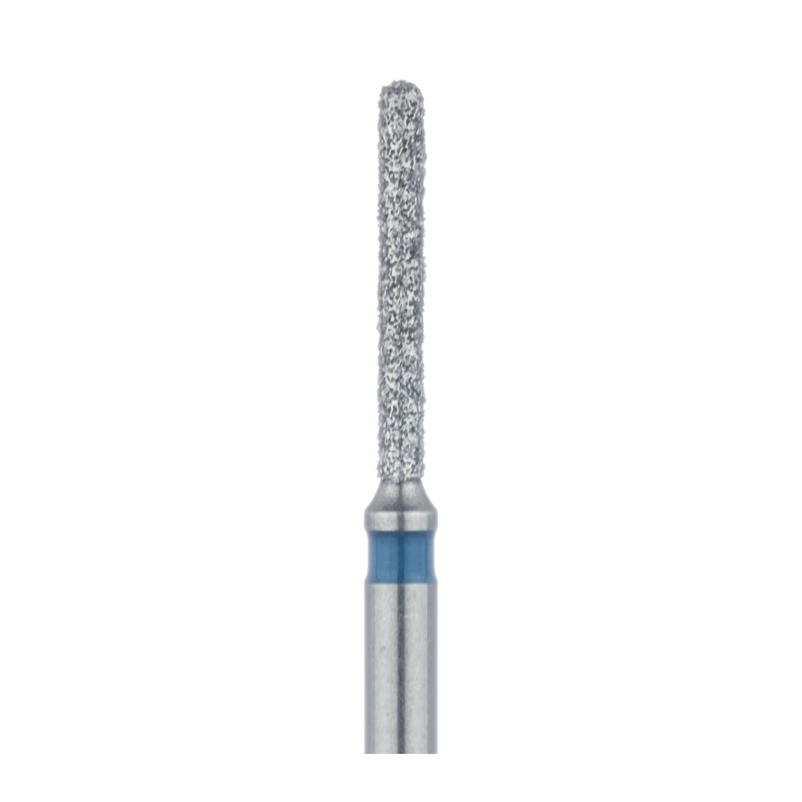 Meisinger 881-010-FG Diamond Bur, Round End Cylinder, Medium Grit, Blue Ring, FG, 1.0 mm Head Diameter, 8.0 mm Head Length, 5/Pkg thumbnail 3