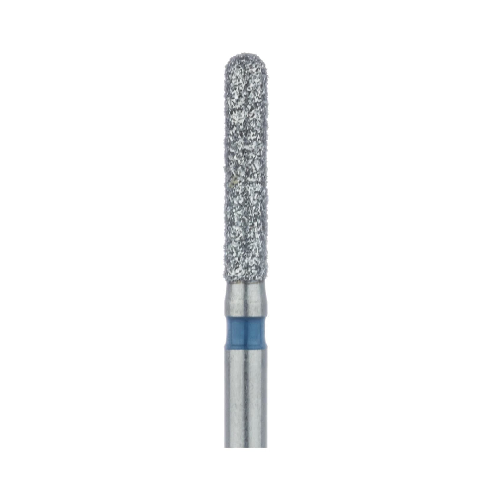 Meisinger Diamond Bur, FG, Medium Grit, Blue Ring, Round End Cylinder, 881-016-FG, 1.6 mm Head Diameter, 8.0 mm Head Length, 5/Pack thumbnail 3
