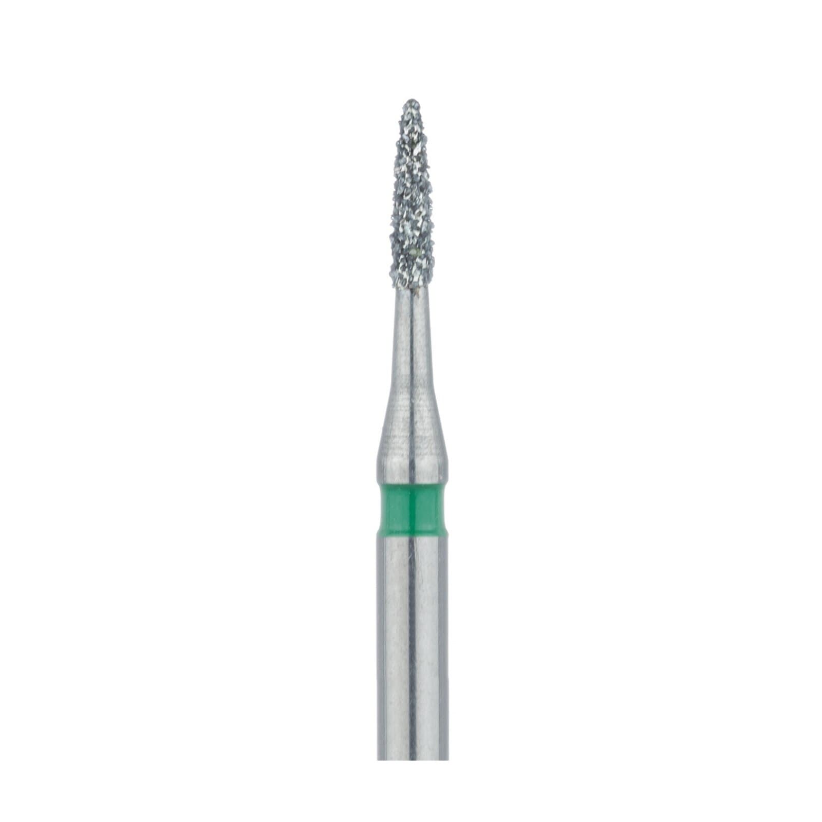 Meisinger 889LG-010-FG Coarse Diamond Bur, Flame Shape, 1.0 mm Head Diameter, 4.0 mm Head Length, Friction Grip, 5/Pkg thumbnail 3