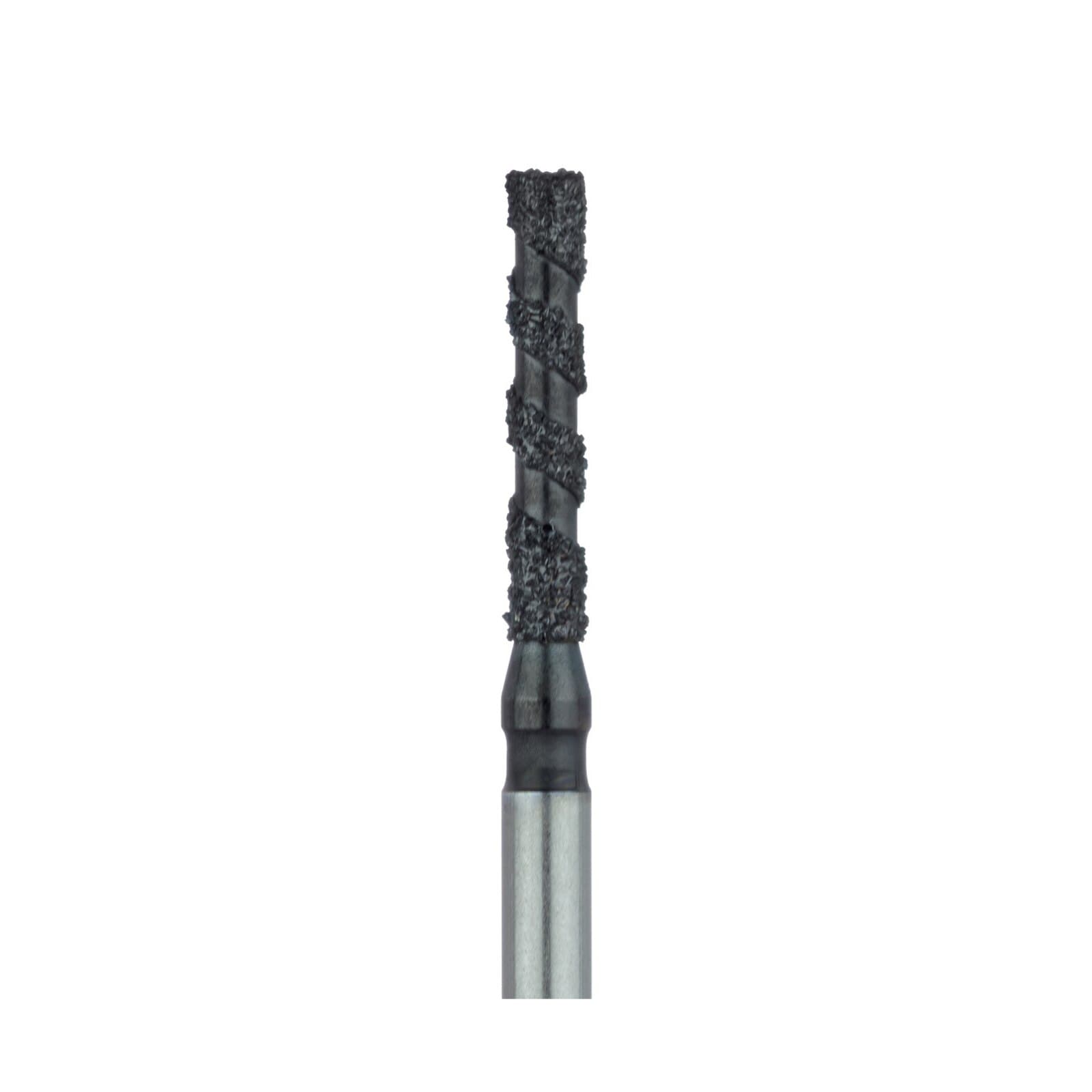 Meisinger Black Cobra Diamond Bur, Flat End Cylinder, Super Coarse, FG, 1.4mm Diameter, 8mm Working Length, B837-014, 5/Pack thumbnail 3
