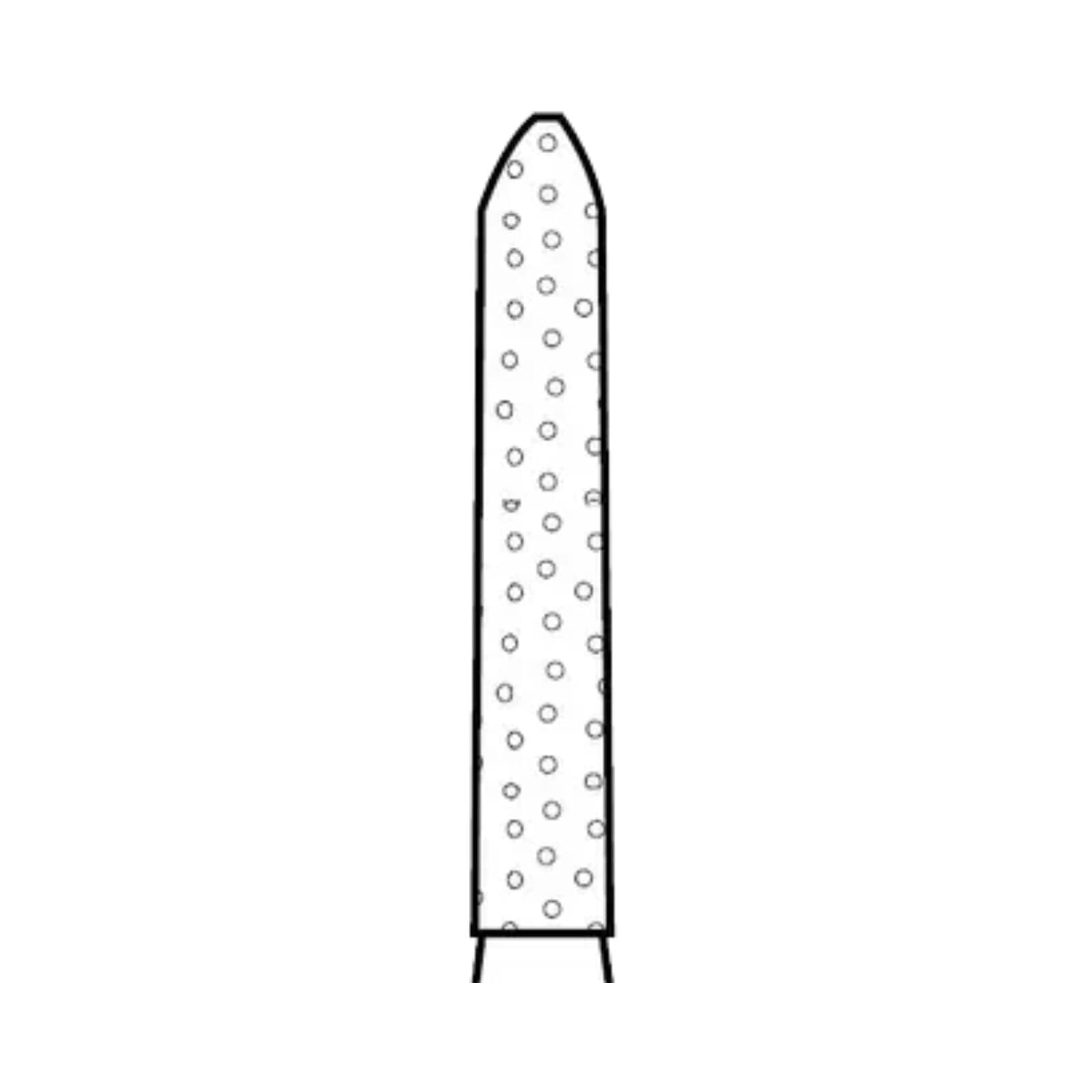 Two Striper Diamond Bur, FG, Flame, #253.8, Coarse, Green, 1.6 mm Major/1.0 mm Minor Diameter, 8.0 mm Length, 5/Pk, 2015070 thumbnail 3