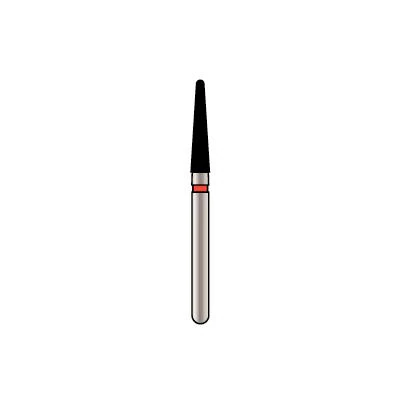 Alpen X1 Diamond Single Use Bur, FG, #856L-018SC, Tapered Round End, Super Coarse, Black, 25/Pk, X856LSC018 thumbnail 3