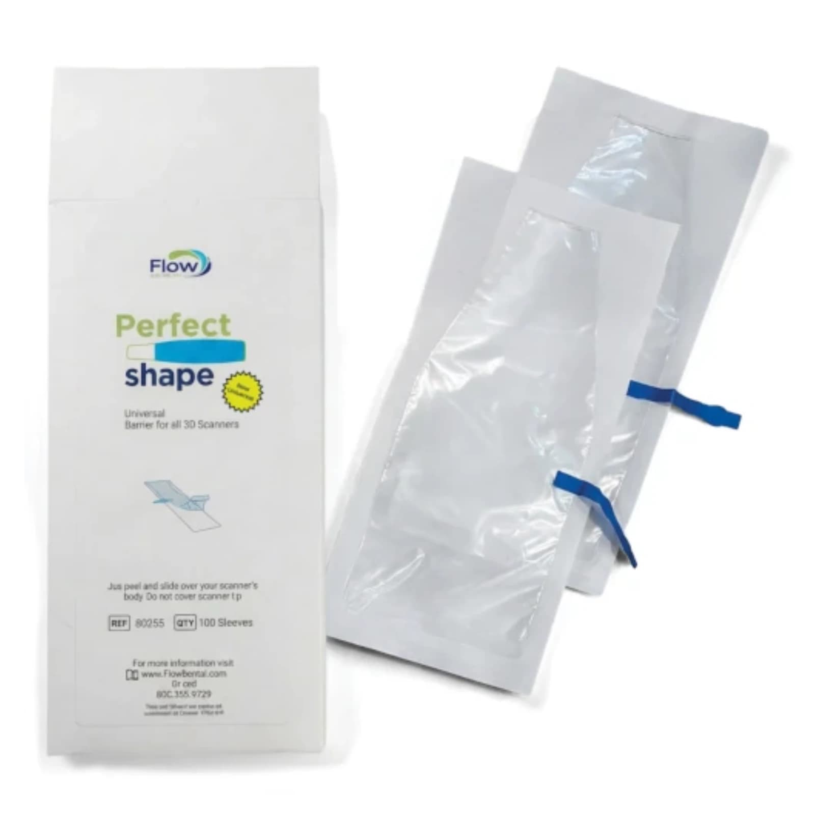 Flow X-Ray Perfect Shape Sleeves for Scanners, 100/Pk - Perfect Shape Sleeves for Scanners 100/Pk - Image 1