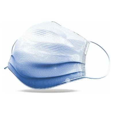 Cranberry Repel 4-Ply Procedure Face Mask, ASTM Level 3, Sapphire, Ear Loop, 50/Box, R2960SA thumbnail 16