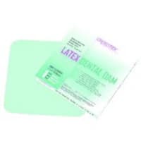 Crosstex Dental Dam Latex Mint 5"x5" Heavy-Green, 52/Box - Dental Dam Latex Mint 5"x5" Heavy-Green 52/Box - Image 1